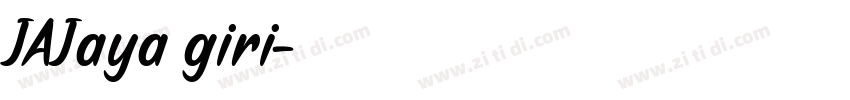 JAJaya giri字体转换